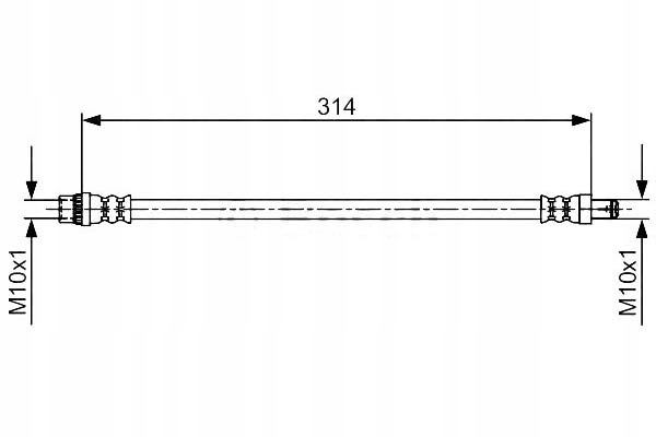 фото №1, Bosch шланг тормозной dacia logan express 1.5 dc