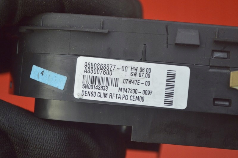 фото №8, Панель управление обдув кондиционер пассажира 9650868877 citroen c4 picasso 1 i