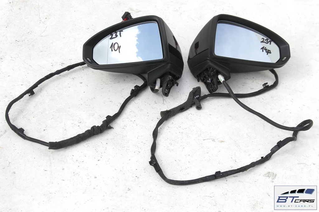 фото №7, Audi tt дзеркало двері ліва 10 pin ly9t 8s зовнішнє pinów кабелі трубопровід