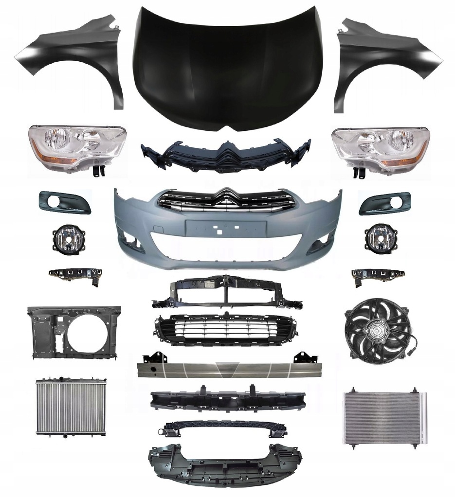 фото №1, Citroen c4 10- pas бампер капот крыло фара