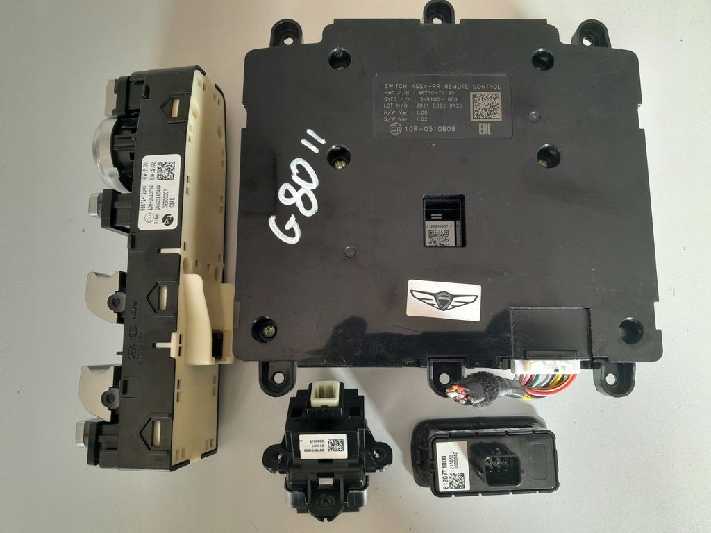фото №10, Genesis g80 ii 2021-23 rg3 панель перемикачі стрічка 934b5-t1880 97250-t1030