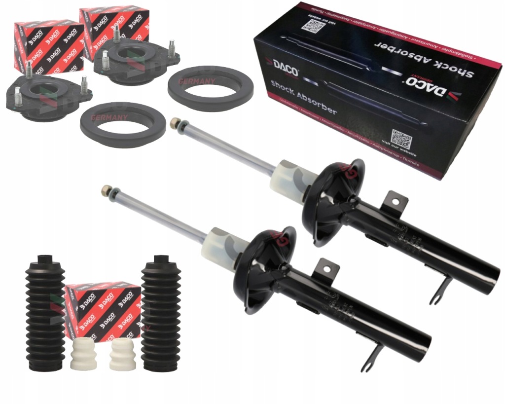 фото №1, Daco 2x амортизаторы + подушки безопасности + защита i отбойники ford focus i mk1 перед