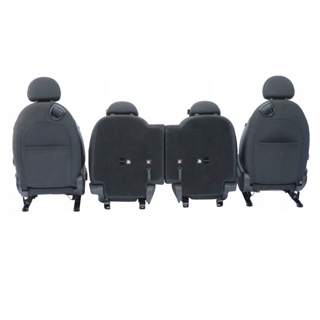 Mini paceman r61 сидіння sport комплект шкіра матеріал чорний hot cross Доставка