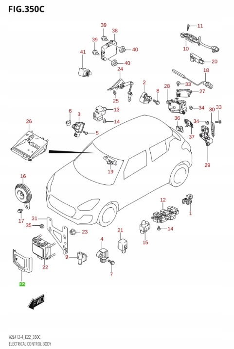 фото №3, Suzuki swift mk8 sport - заслінка радара
