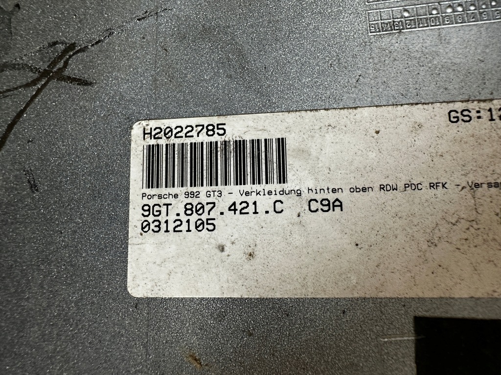 фото №15, Porsche 911 992 gt3 бампер задняя задний 9gt807421c