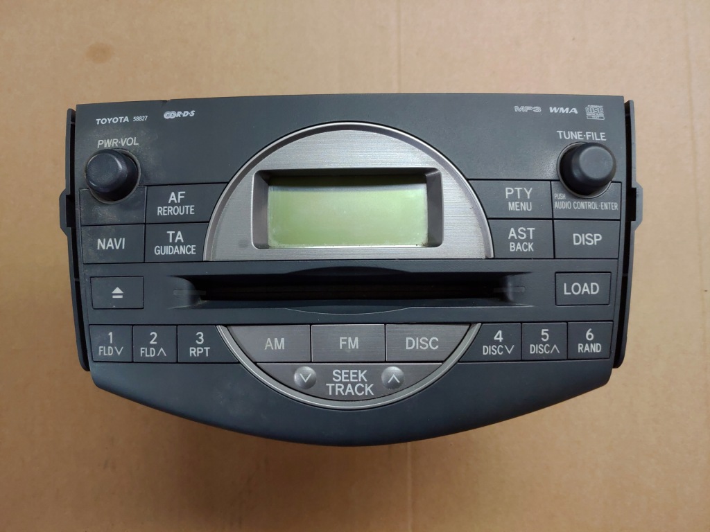 фото №1, Радиопроигрыватель радио заводской cd mp3 toyota rav4 iii lata 2005-2010