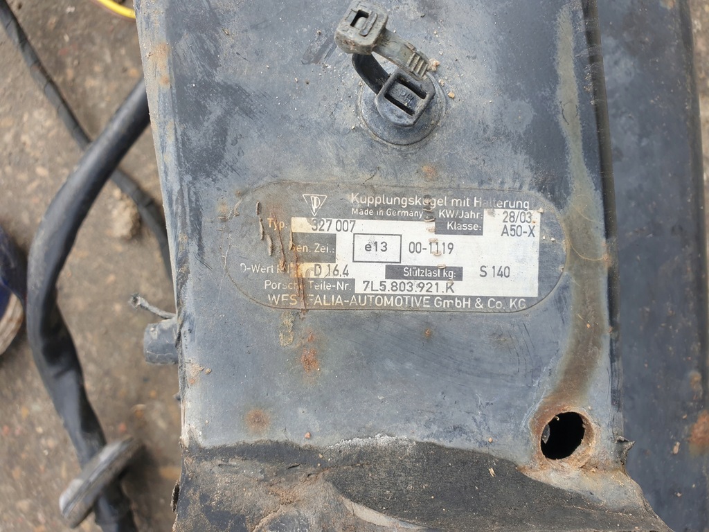 фото №7, Hak буксирувальний westfalia porsche cayenne 7l5803921