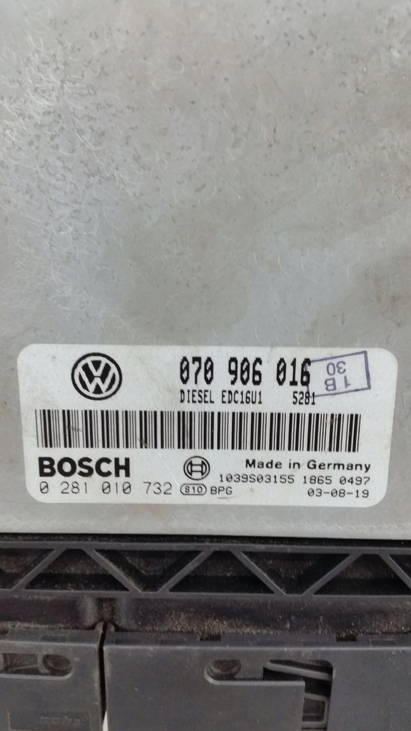 фото №8, Бортовой компьютер ecu блок управления двигателя vw t5 2.5 tdi