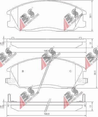 фото №1, Тормозные колодки тормозные перед hyundai santa fe 00-,h1 01-