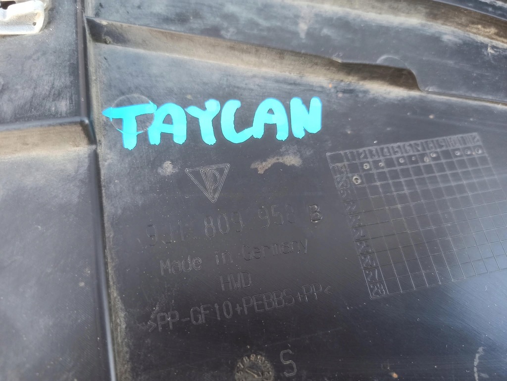 фото №6, Porsche taycan 4s подкрылок правый перед 9j1809958b