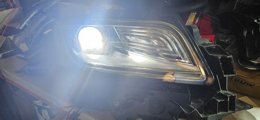 фото №12, Pr kompletny ксенон skr led audi q5 lift 8r0941032c ideał! разом з кронштейн