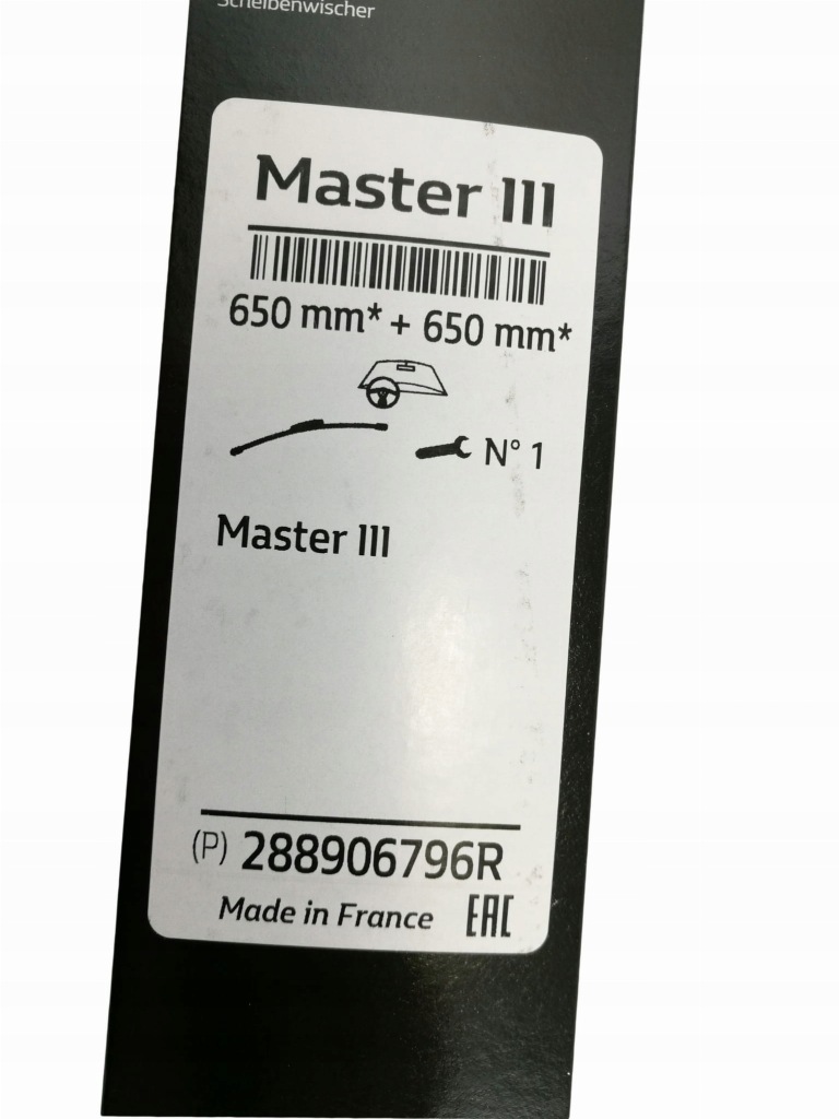 фото №2, Щітки двірник renault master iii 288906796r оригінал