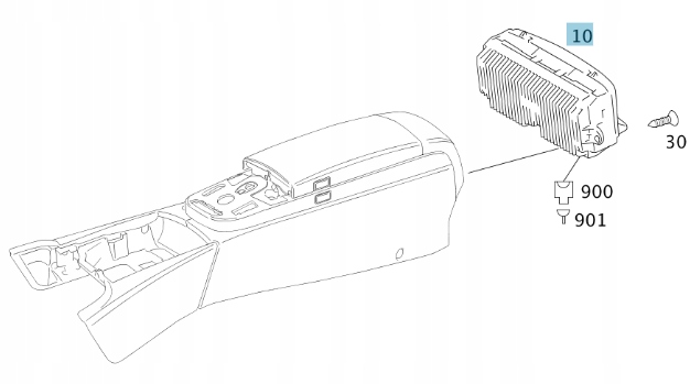 фото №1, Панель управляющий кондиционера задняя a2218204697