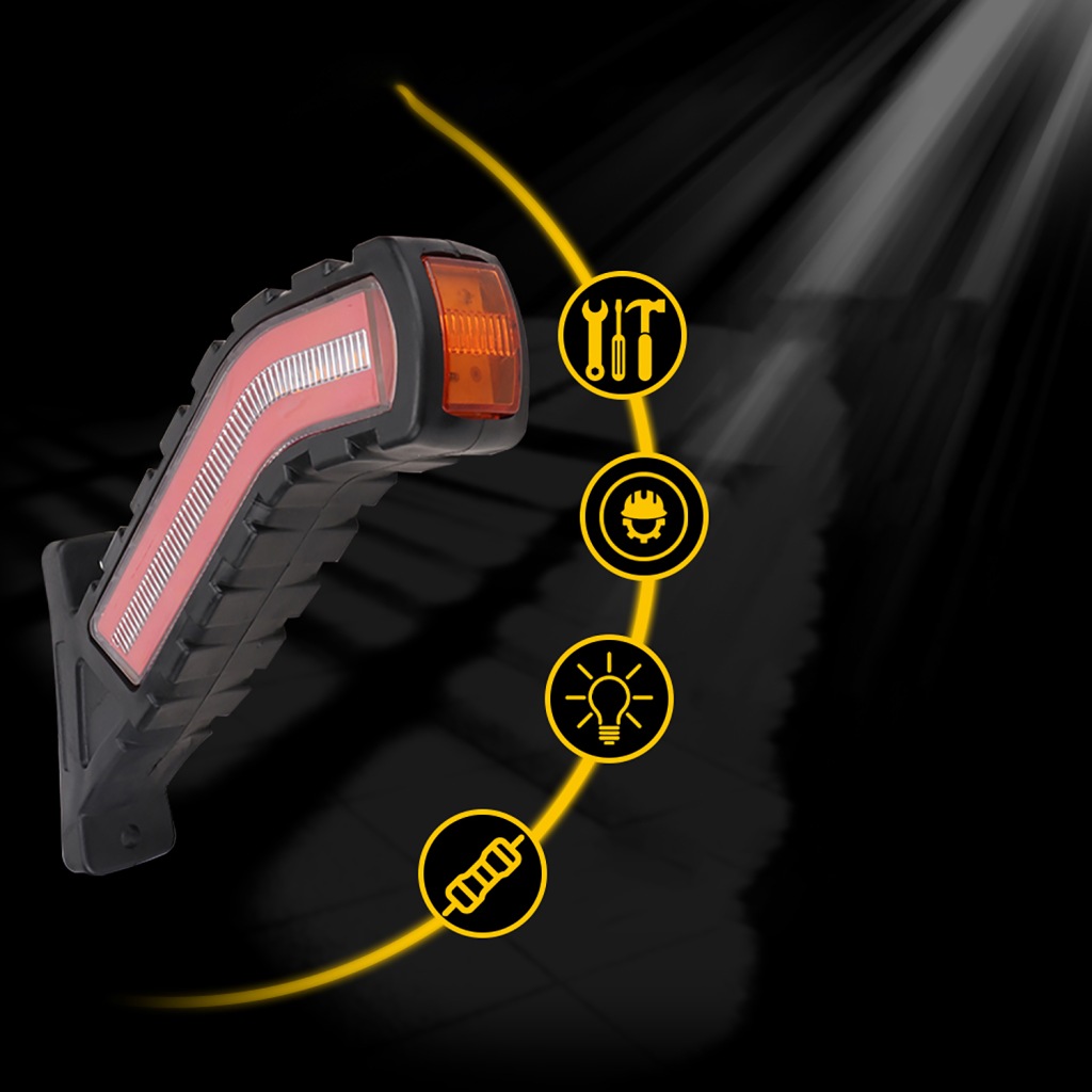 Фара габаритна led 12-24v задні перед ip68 динамічний поворотник 2szt в Україні