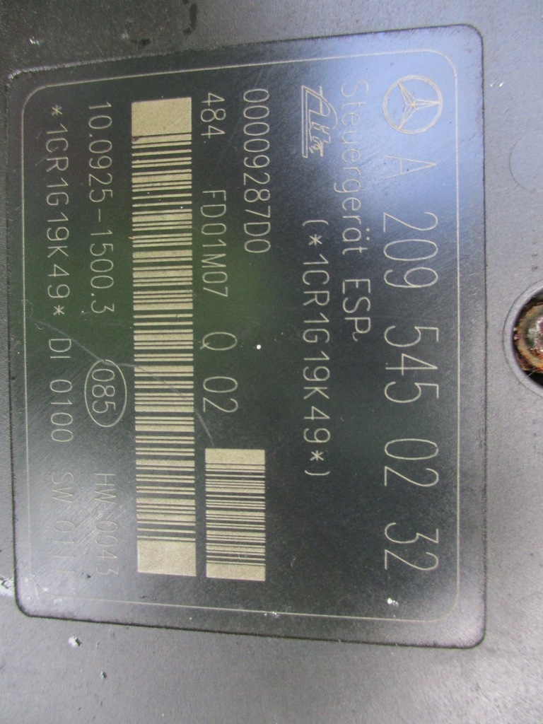 фото №5, Mercedes w203 насос abs a0034319412