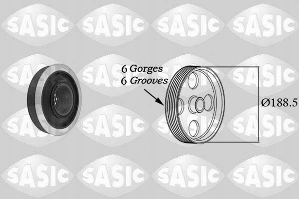 фото №6, Sasic шків колінчастого вала audi/vw 2.7/3.0tdi