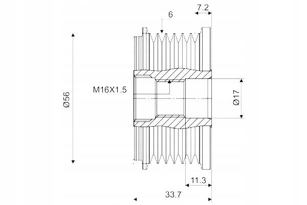 Шків генератора vw valeo Ціна