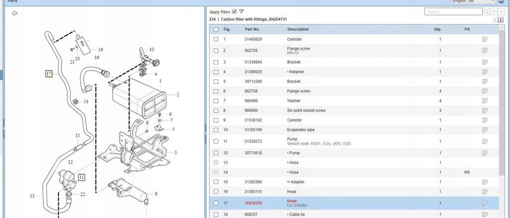 фото №6, Volvo v60 2017 вентиляция картера