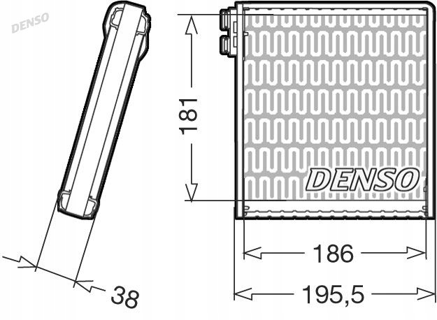 фото №3, Denso dev09103 випарник, кондиціонер dev09103 dev09103