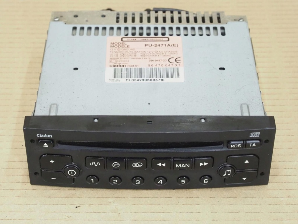 фото №2, Радио peugeot 307 96476647xt