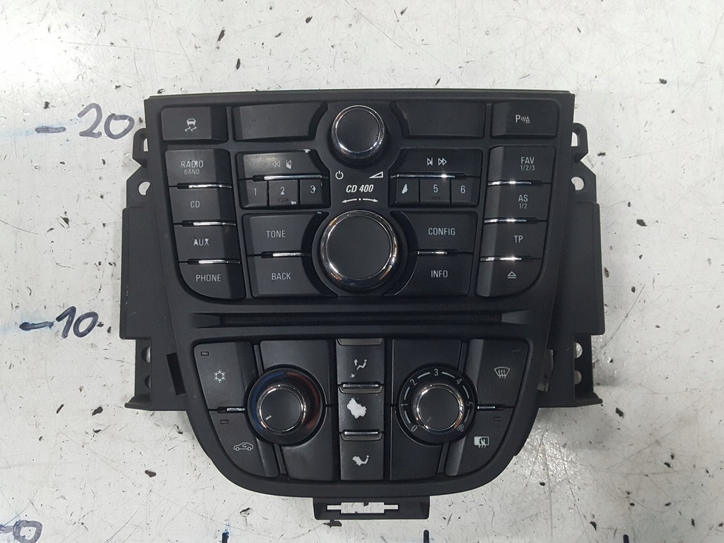 фото №1, Opel astra iv j 09-11r панель радио кондиционера