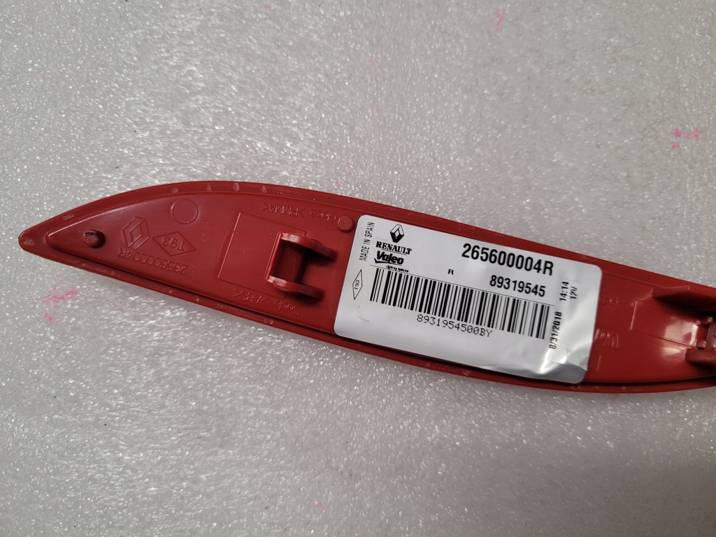 фото №5, Renault megane iii 3 fluence відбивач бампера правий задня 265600004r oem новий