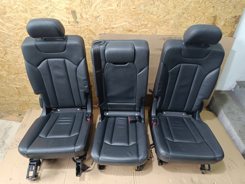 фото №11, Сидіння комплект s-line шкіра audi q7 4m 7 os