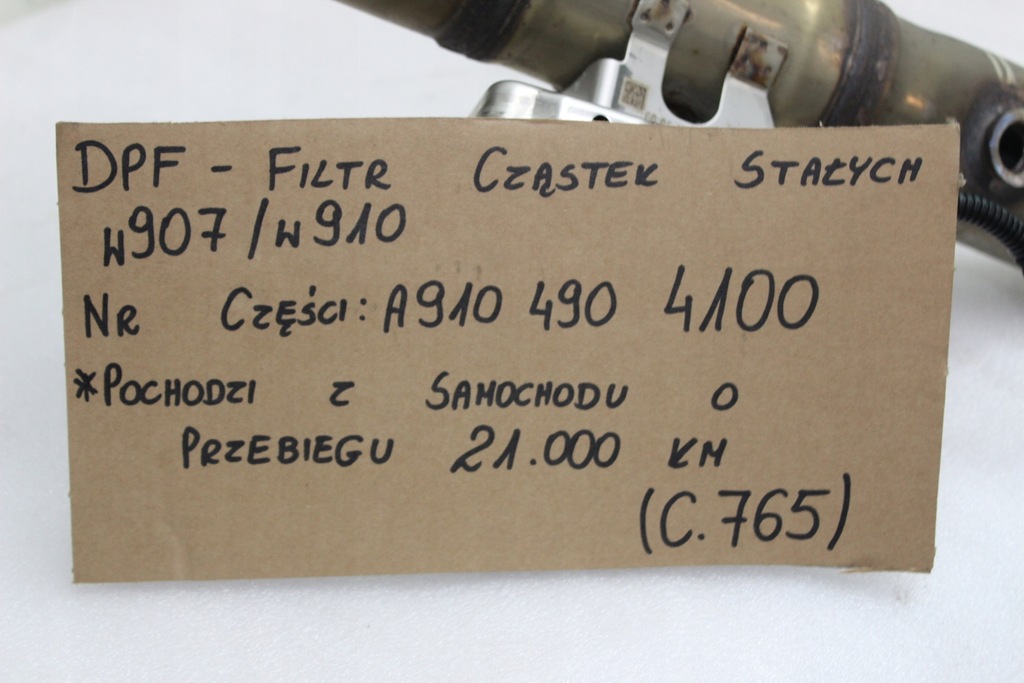 фото №16, Mercedes sprinter w907 w910 dpf фільтр часток твердих a9104904100 21000km