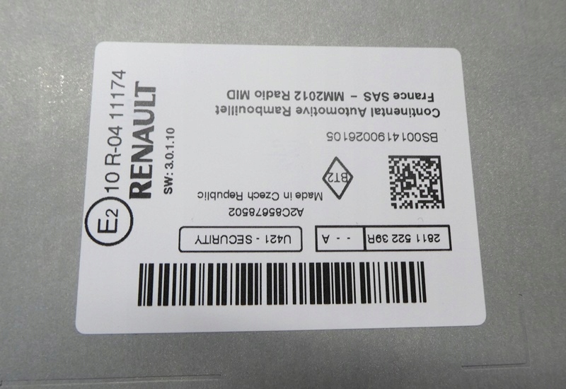 фото №3, Оригінальний номер nowe радіо renault clio captur zoe