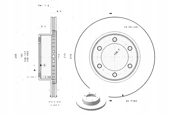 фото №2, Brembo 09.7226.11 диск тормозная