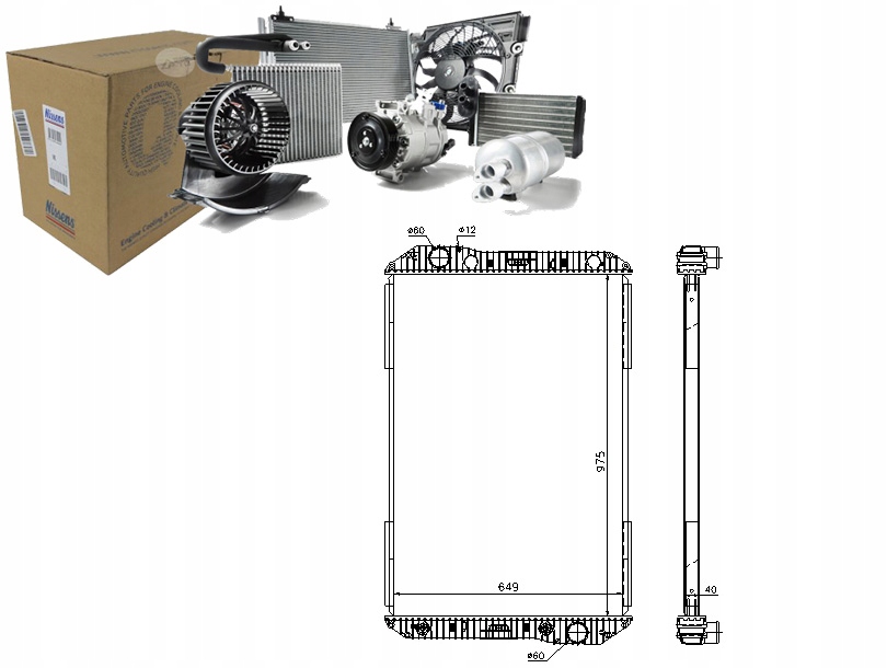 Купить Радиатор двигателя mercedes axor axor 2 om457.910-o