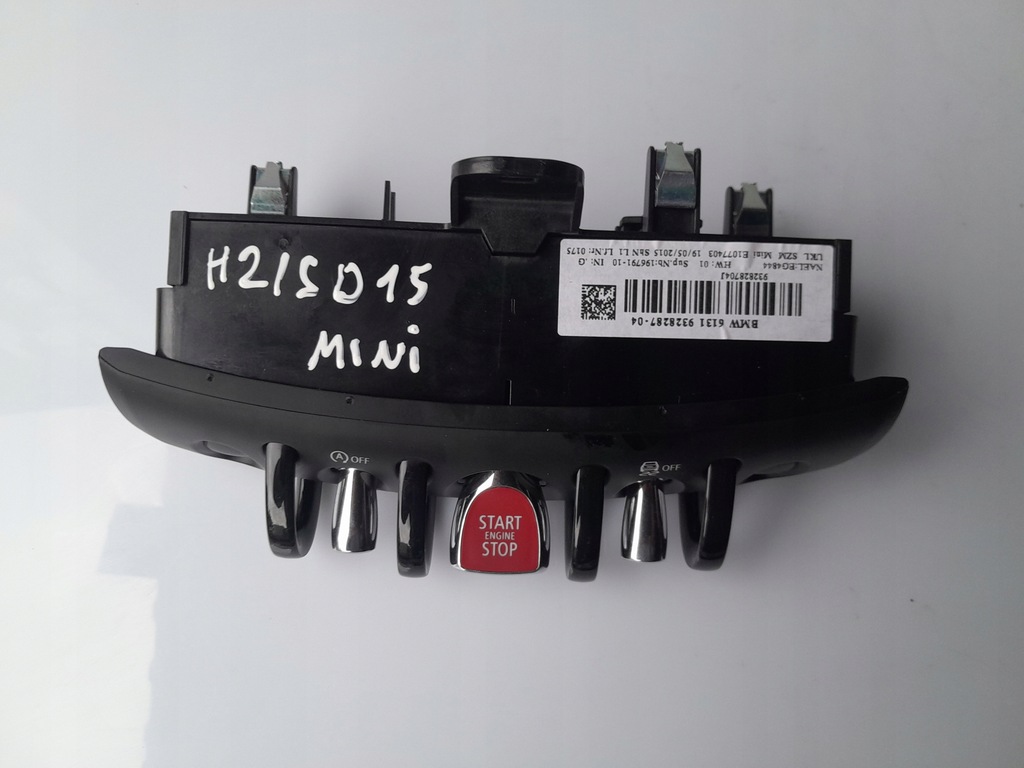 фото №3, Переключатель кнопка запуск стоп 9328287 mini cooper ll f55 f56 f57