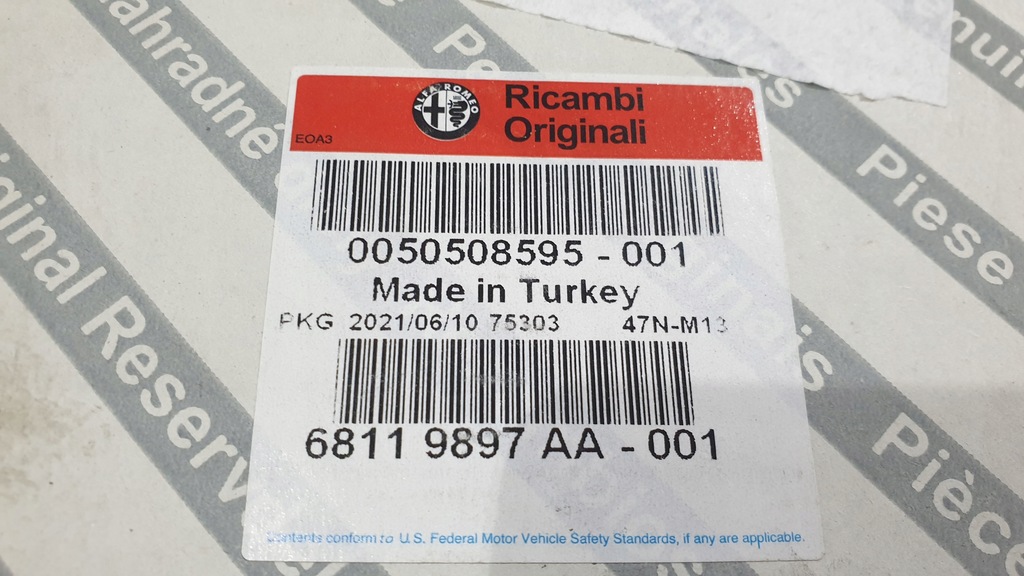 фото №5, Лампа противотуманная фара левый перед alfa romeo mito 505085950