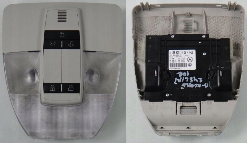 фото №1, Mercedes b klasa w245 lift 10 r лампа потолочный