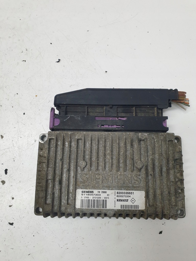 фото №1, Бортовой компьютер блок управления двигателя renault scenic ii 8200335651
