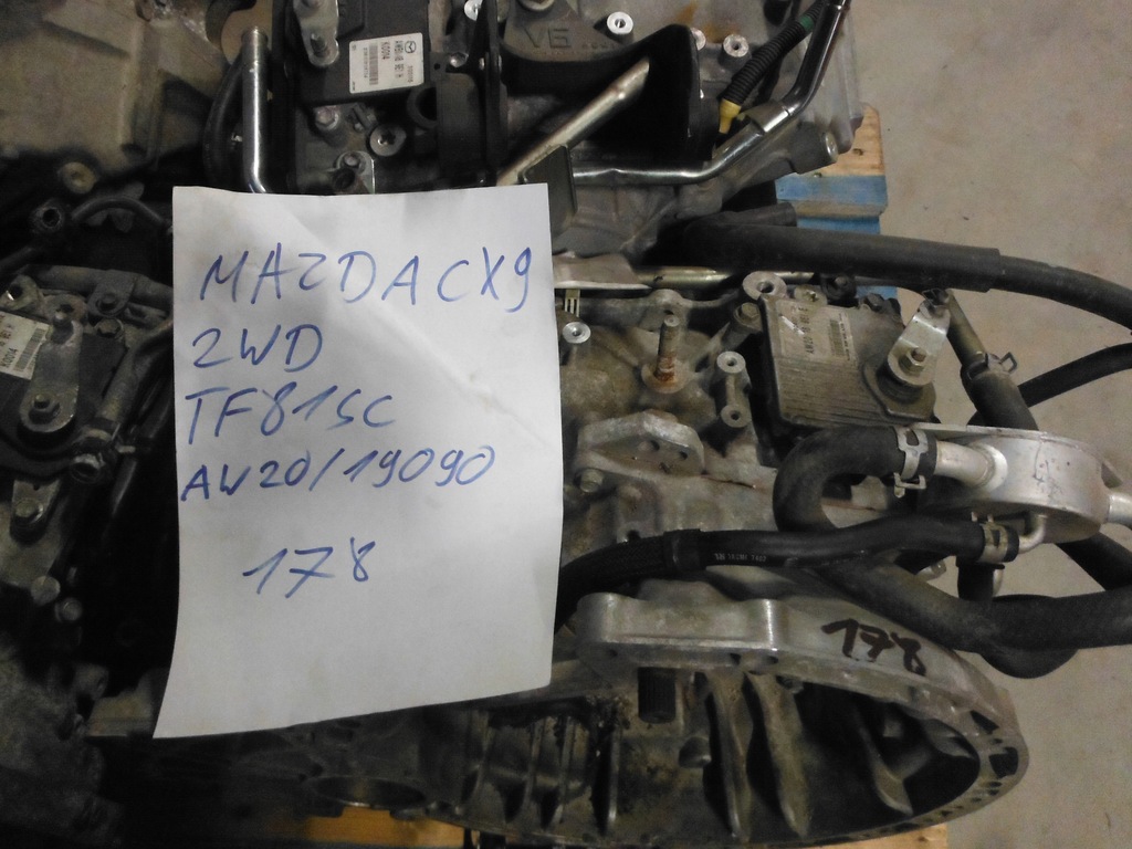 фото №1, Коробка передач передач mazda cx9 aw2019090 tf81sc