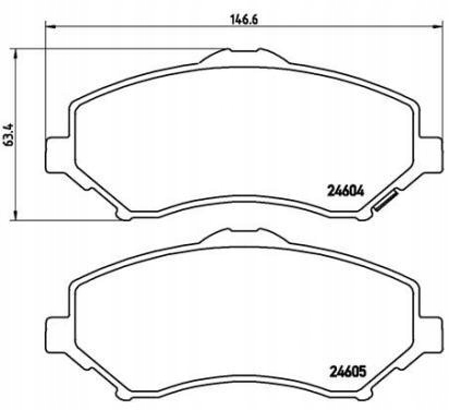 фото №1, Brembo тормозные колодки тормозные chrysler grand voyager v