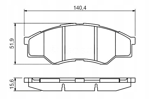 фото №2, Bosch тормозные колодки ham. toyota перед hilux 06-