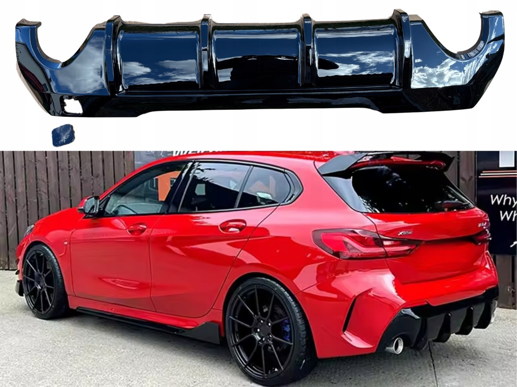 фото №1, Дифузор накладка задня bmw f40 чорний блиск