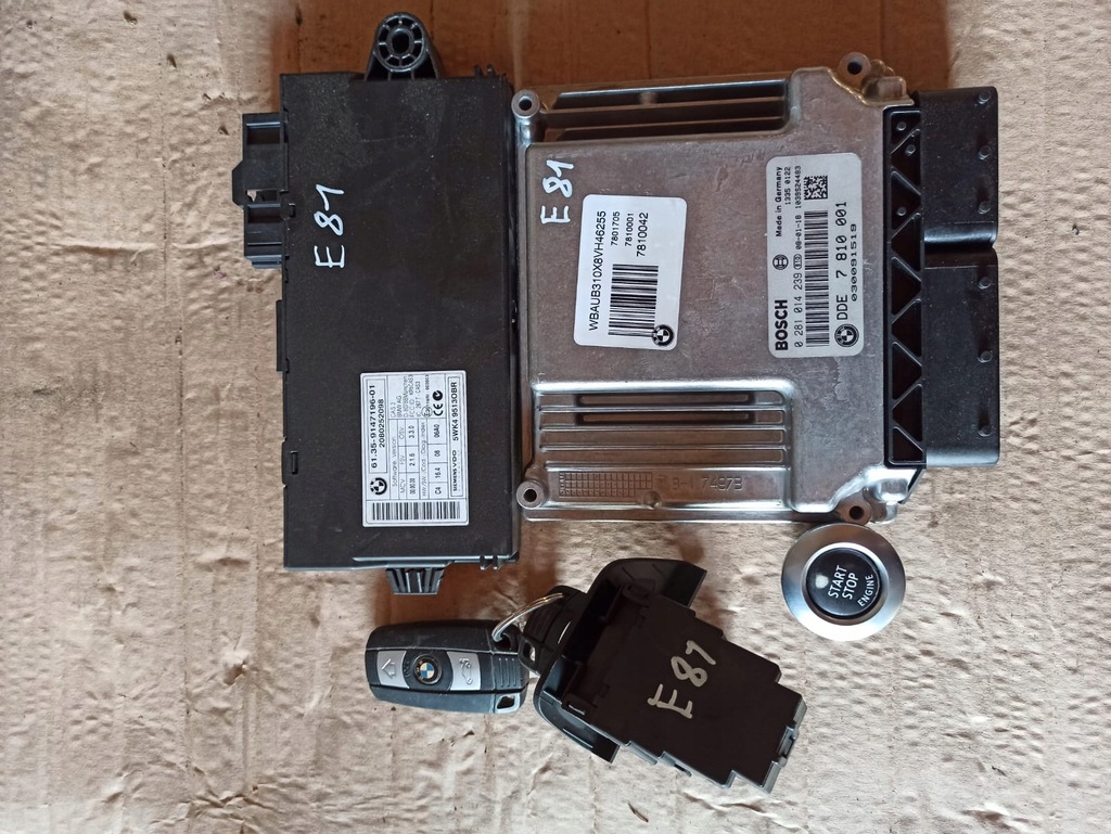фото №5, Bmw e90 бортовой компьютер набор стартовый n47d20a 7810001 0281014239