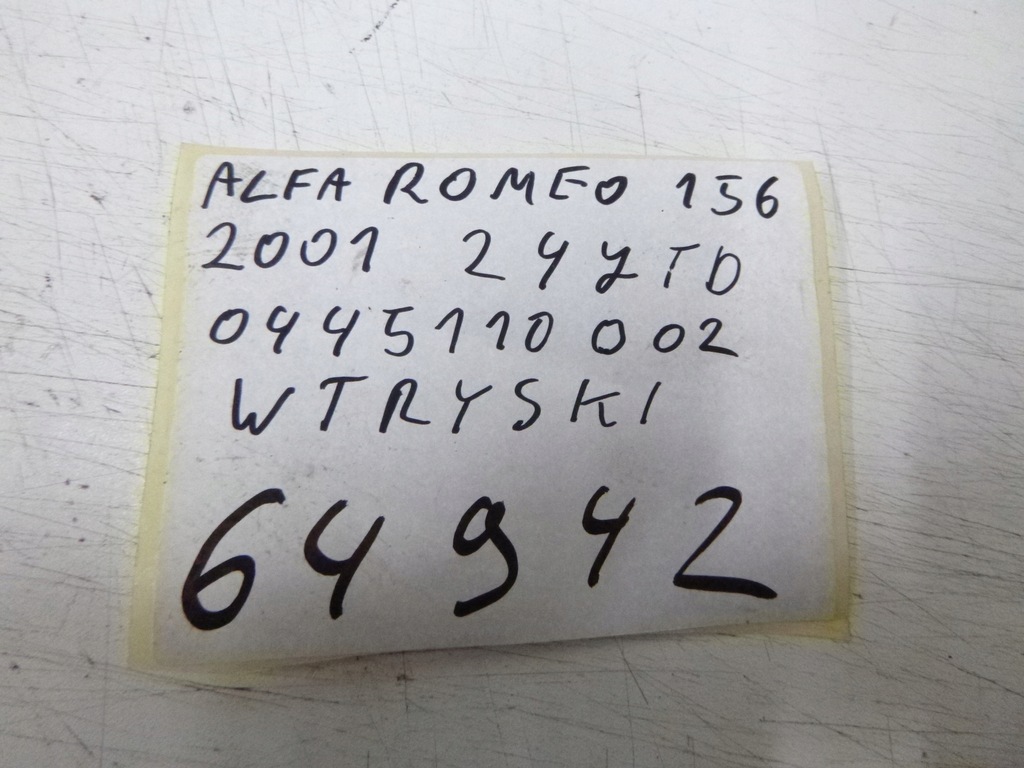 фото №3, Форсунка форсунки alfa romeo 156 2.4jtd