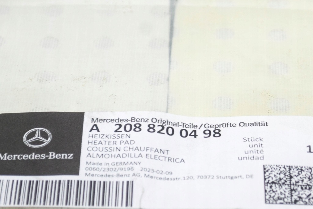 фото №8, Mercedes-benz clk a208 підігрівається подушка na сидіння a2088200498