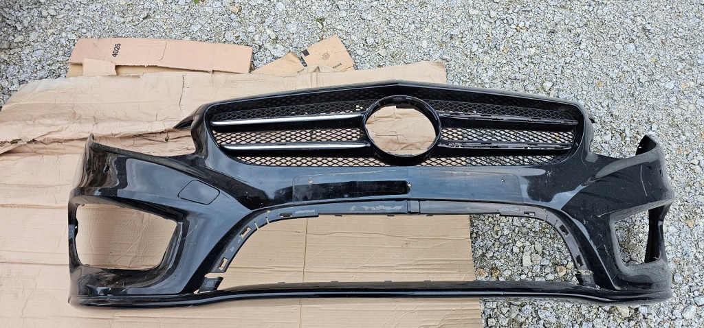 фото №1, Mercedes b klasa a246 w246 бампер перед решётка радиатора amg lift чёрный