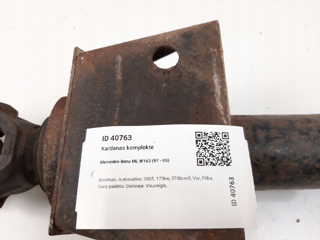 Купити 2005 mercedes-benz ml w163 wał привідний a1634100702