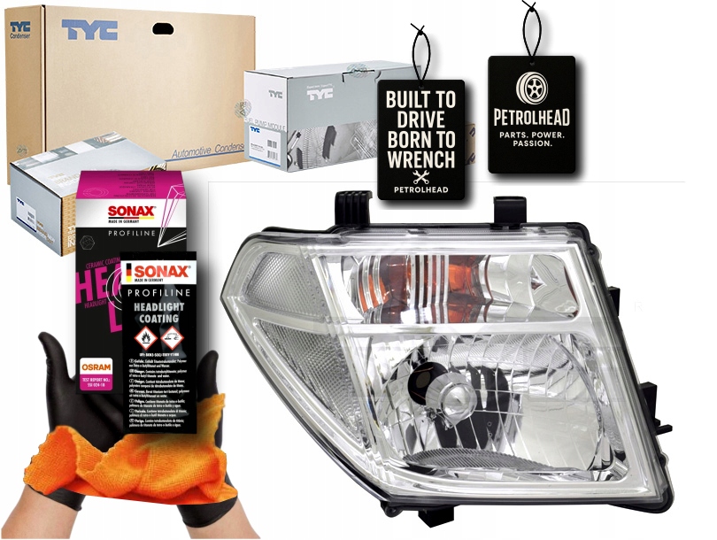 фото №1, Фара l nissan navara d40 pathfinder iii r51 01.0 #petrolhead pro+ kit8