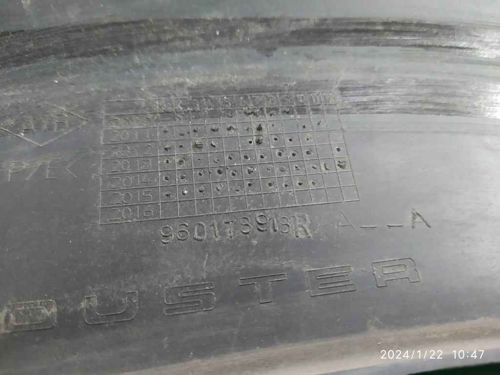 фото №13, Молдинг крыла левый перед dacia duster 960178918r