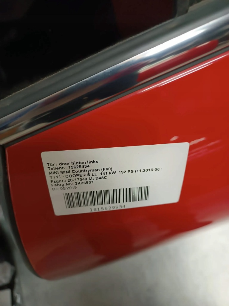 Mini f60 дверей ліве задні kol.851 в Україні