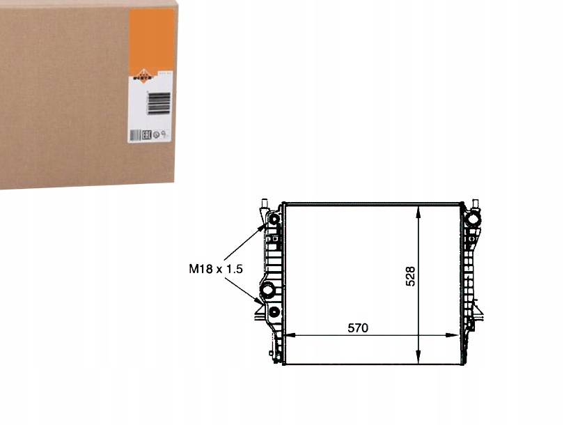 фото №1, Радіатор jaguar s-type 01-08 nrf