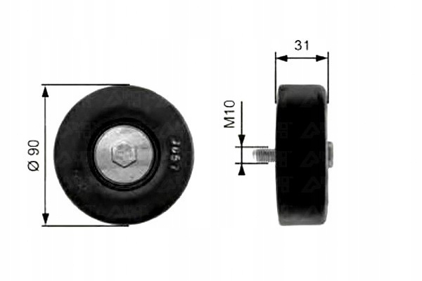 Ролик ремінь - ремінь клиновий gates 7158445 93bb19a2 Ціна