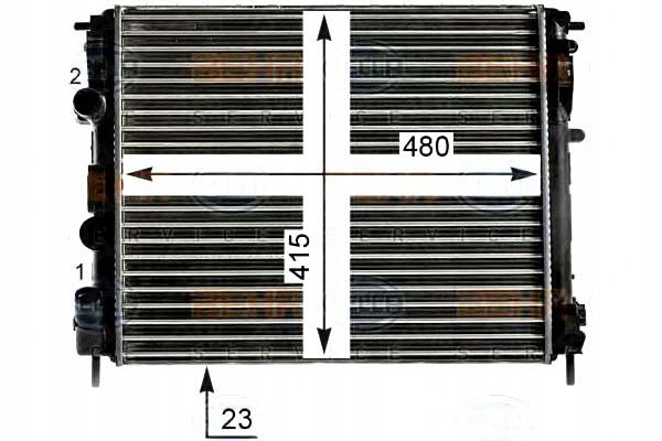 Купить Behr hella радиатор воды dacia logan 1.4 mpi lpg